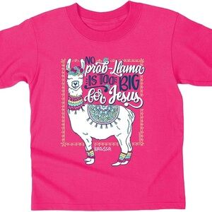 Kerusso Kids Pink Llama T-Shirt